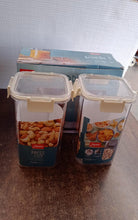 Apex Press N’ Lock Airtight Kitchen Storage Container Set (2Pc/1400ml) Approx